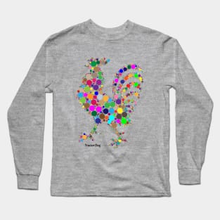 Rooster Color Polka Dot Long Sleeve T-Shirt